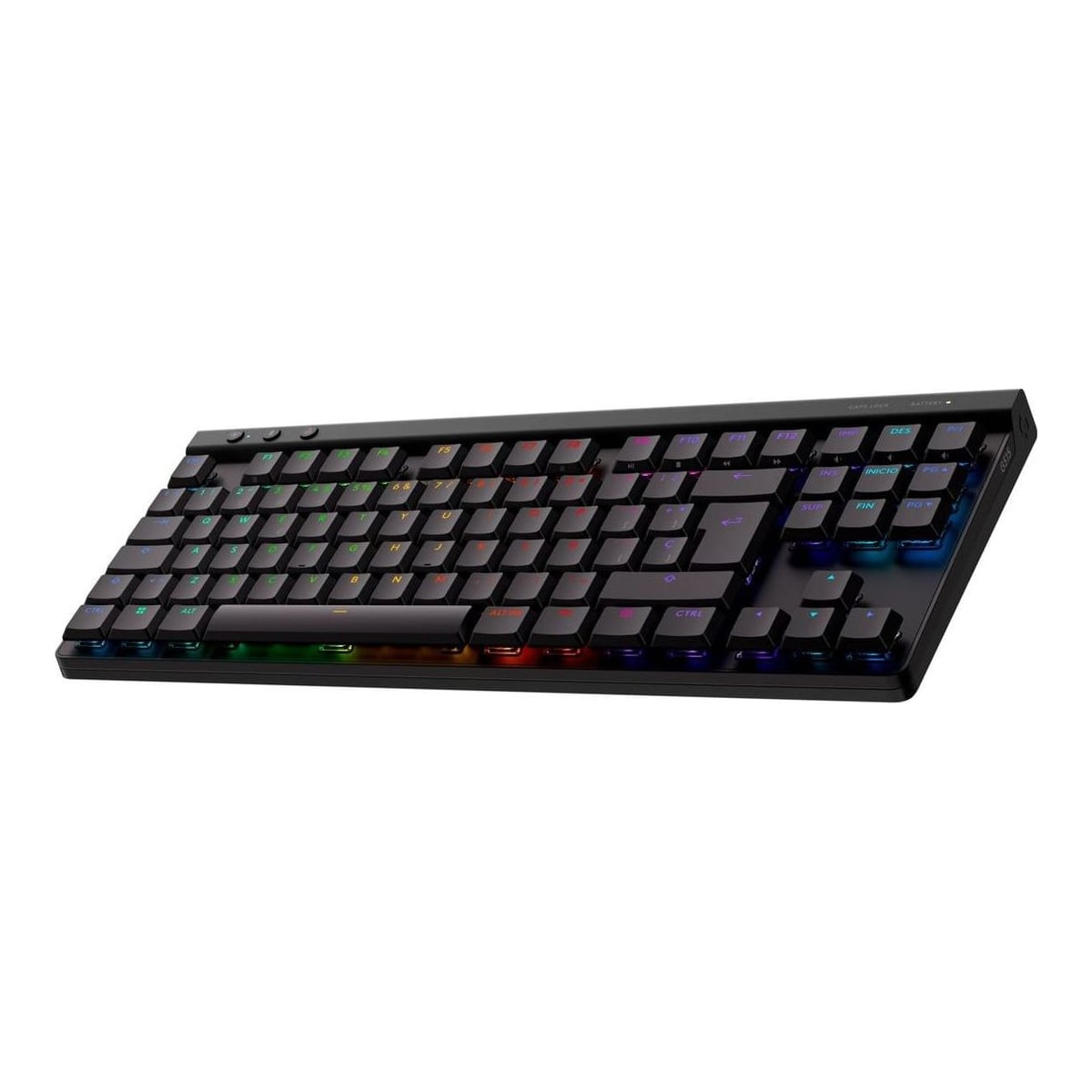 Logitech G 920-012559, Wired & Wireless, RF Wireless + Bluetooth, Mechanical, QWERTY, RGB LED, Black