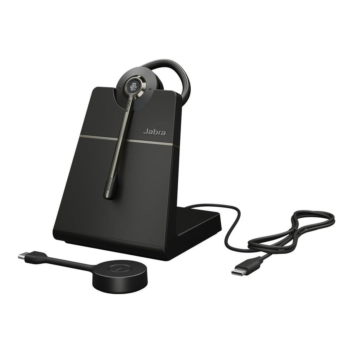 Jabra Engage 55 SE - USB-C MS Convertible (Include Stand), EMEA/APAC, Wireless, 40 - 16000 Hz, Car/Home office, 21 g, Headset, Black