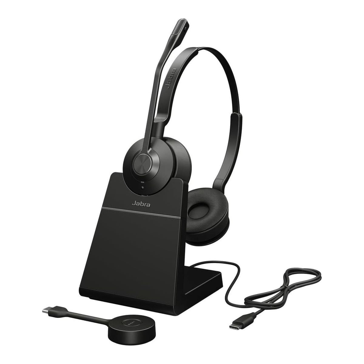 Jabra Engage 55 SE - USB-C UC Stereo (Include Stand), EMEA/APAC, Wireless, 40 - 16000 Hz, Office/Call center, 83 g, Headset, Black
