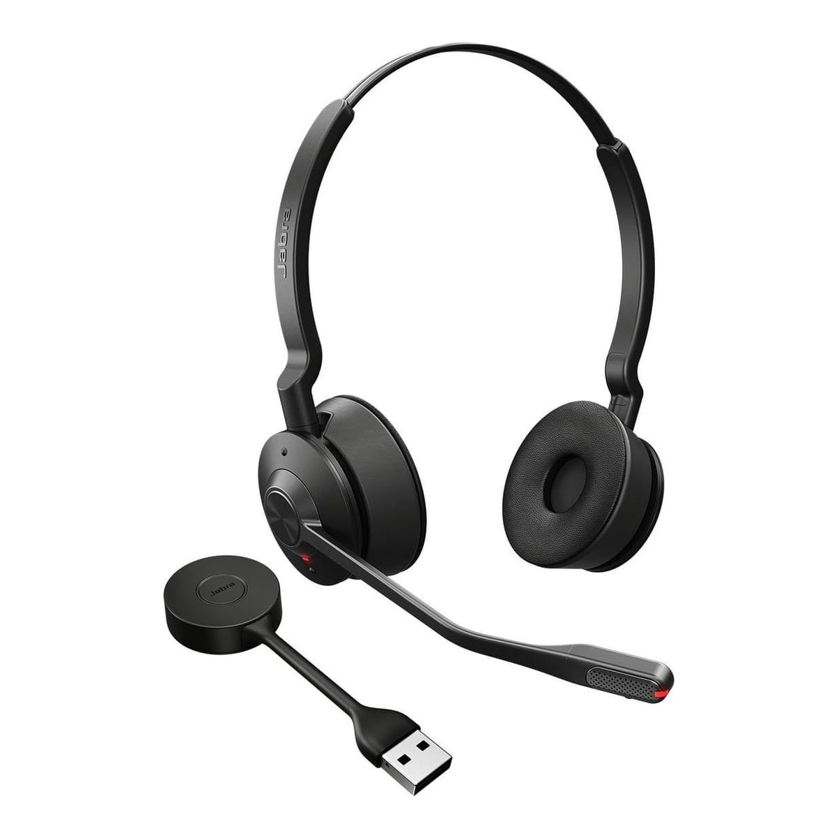 Jabra Engage 55 SE - USB-A UC Stereo, EMEA/APAC, Wireless, 40 - 16000 Hz, Office/Call center, 83 g, Headset, Black