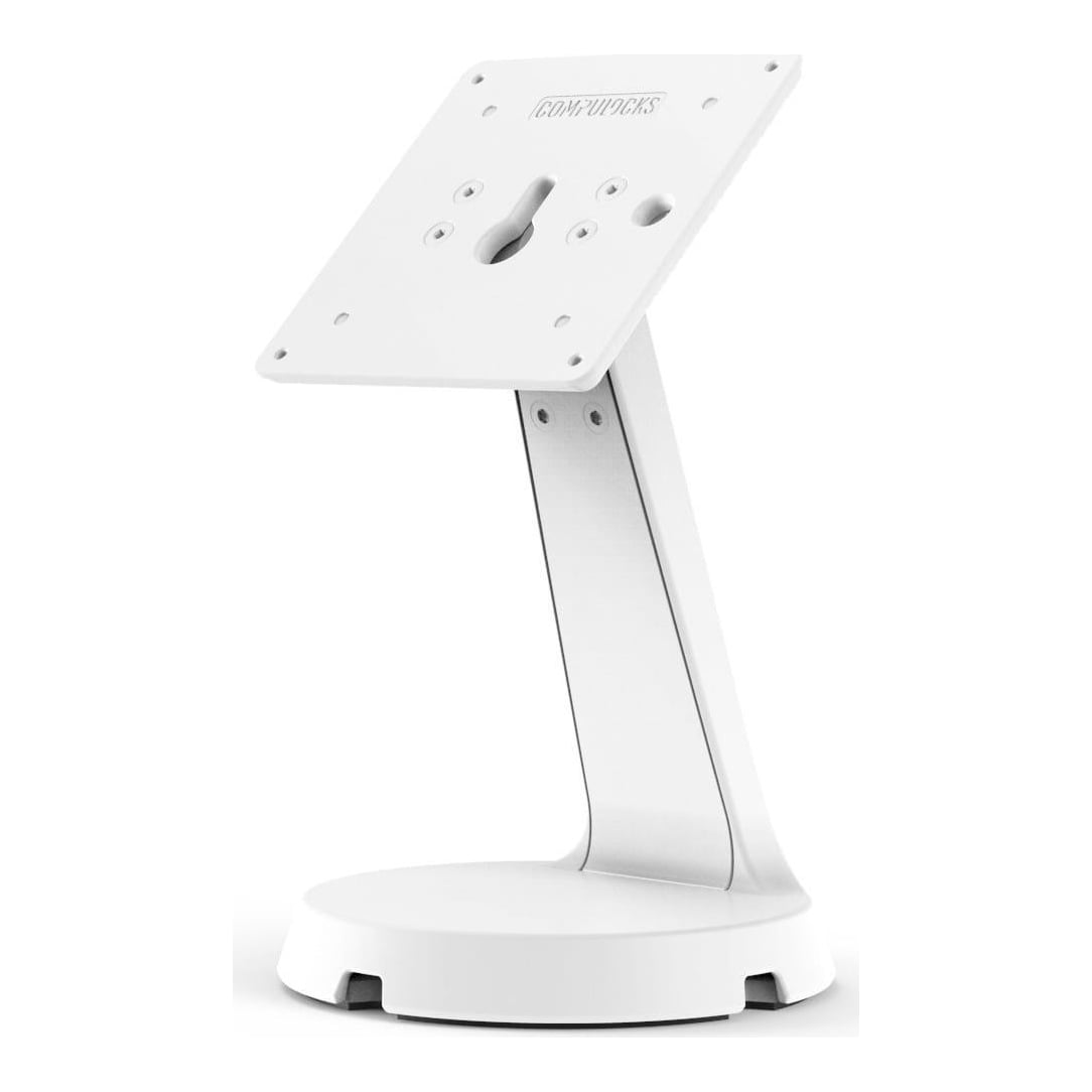 Compulocks VESA Mast Counter Stand - White, 100mm x 100mm and 75mm x 75mm VESA Compatible Mount, White, Aluminium, Counter, White, 75 x 75,100 x 100 mm