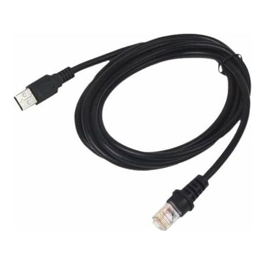 Datalogic 90A052361, Charging cable, Black, USB A, RJ-45, Straight, Straight