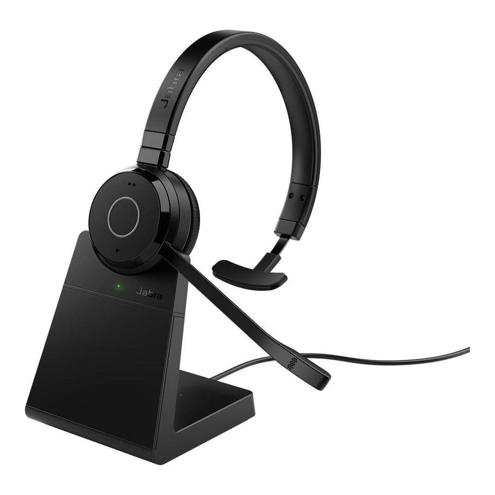 Jabra Evolve 65 TE - Link390a UC Mono (Include Stand), Wired & Wireless, 20 - 20000 Hz, Office/Call center, 75 g, Headset, Black