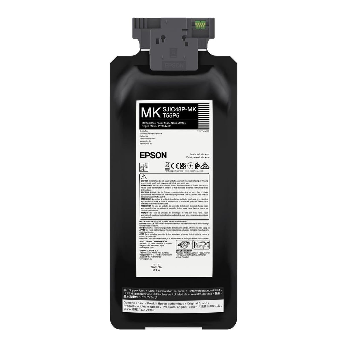 Epson SJIC48P-MK, Matte black, 480 ml, 1 pc(s), Single pack