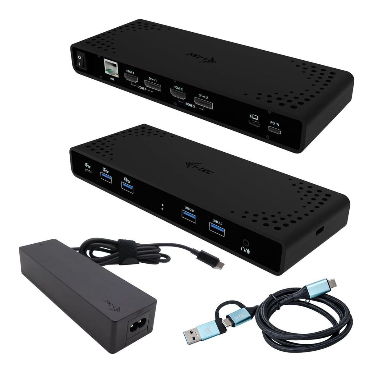 i-tec Universal Dual 4K Display Docking Station + Power Delivery 85W, Wired, USB 3.2 Gen 1 (3.1 Gen 1) Type-C, 85 W, 10,100,1000 Mbit/s, Black, 5 Gbit/s