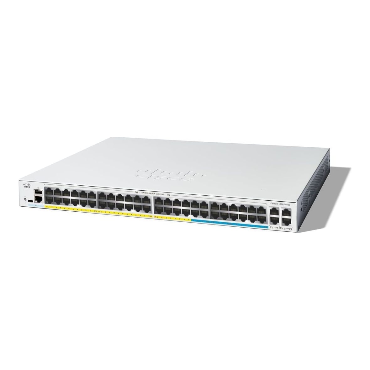 Cisco Catalyst C1300-48MGP-4X, Managed, L2/L3, Gigabit Ethernet (10/100/1000), Power over Ethernet (PoE), Rack mounting