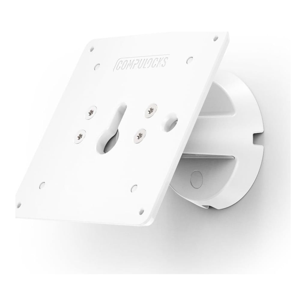 Compulocks VESA Tilting Wall Mount - White, Screws, 68.6 cm (27"), 75 x 75 mm, 100 x 100 mm, White