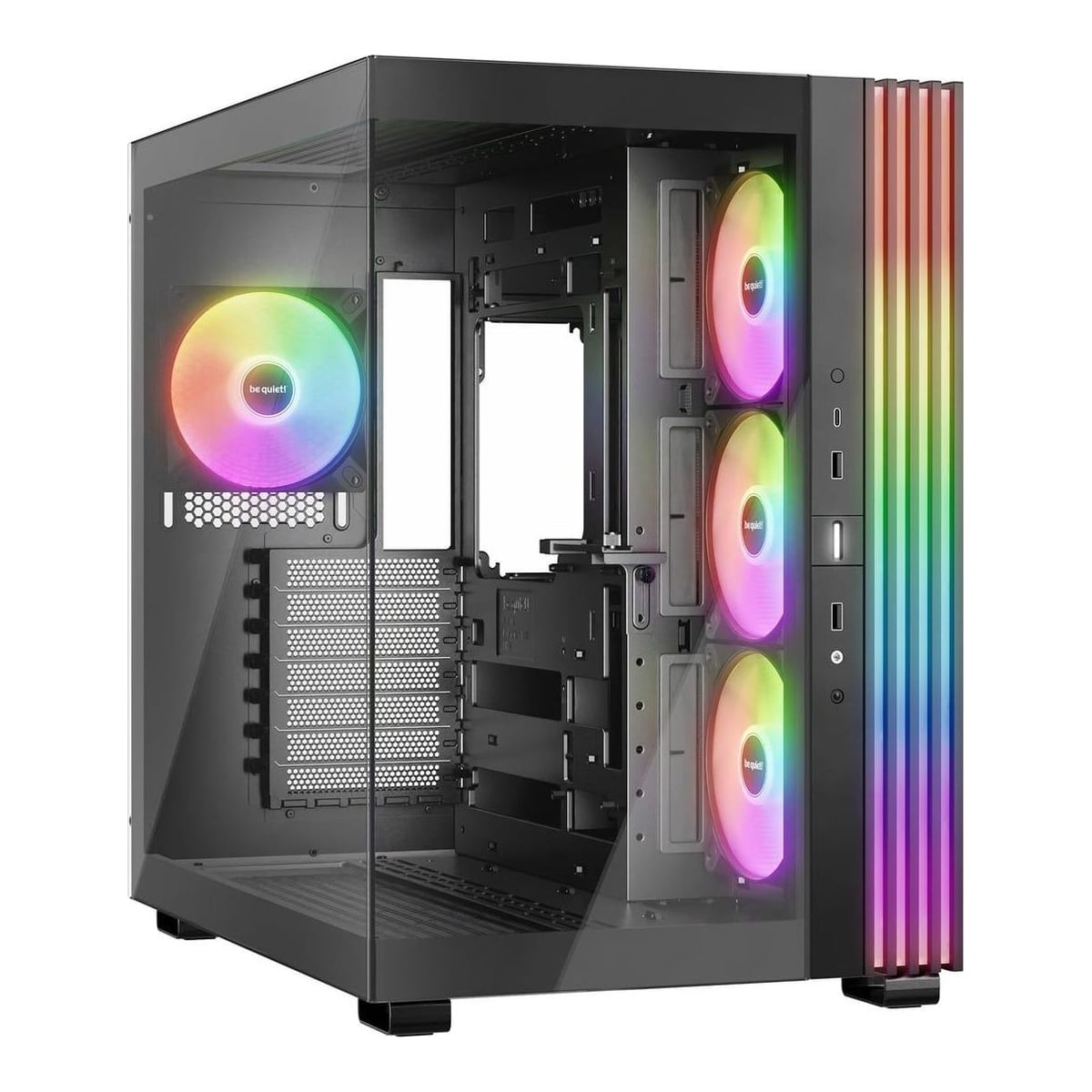 be quiet! LIGHT BASE 600 LX Black, Midi Tower, PC, Black, ATX, micro ATX, Mini-ITX, Acrylonitrile butadiene styrene (ABS), Glass, SGCC, Gaming