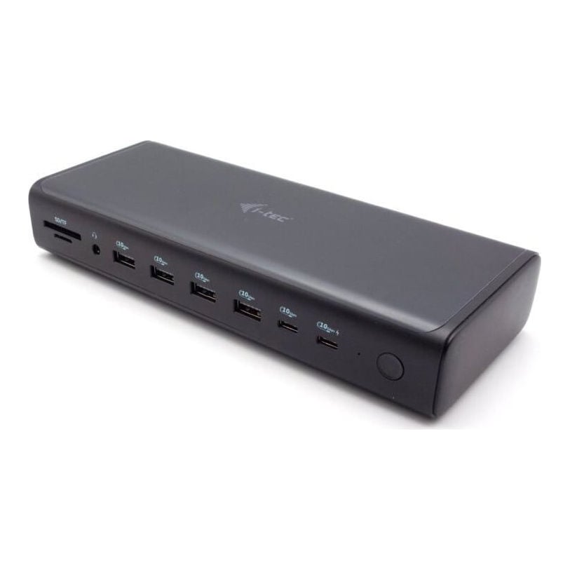 i-tec Universal 6x 4K/60Hz Display Docking Station + Power Delivery 140W, Wired, USB 3.2 Gen 1 (3.1 Gen 1) Type-C, 140 W, 3.5 mm, 10,100,1000,2500 Mbit/s, Black