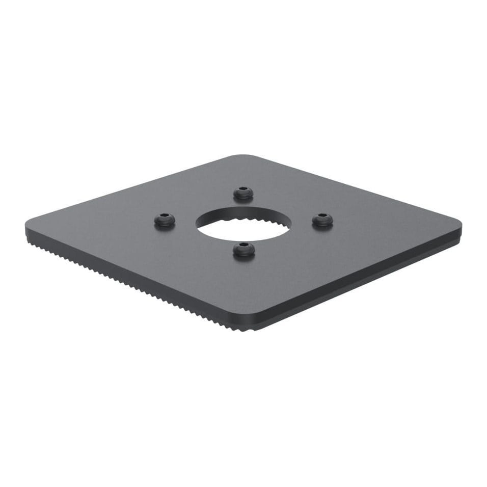 Ergonomic Solutions SpacePole POS 150x150mm Base plate 5mm, POS plate, Black, Metal, 150 mm, 150 mm, 12 mm