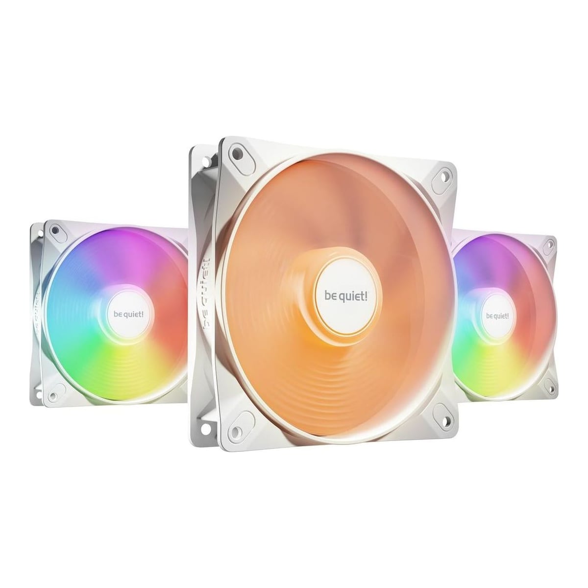 be quiet! LIGHT WINGS LX 120mm PWM 3-Pack White, Fan, 12 cm, 1600 RPM, 87.5 m³/h, White