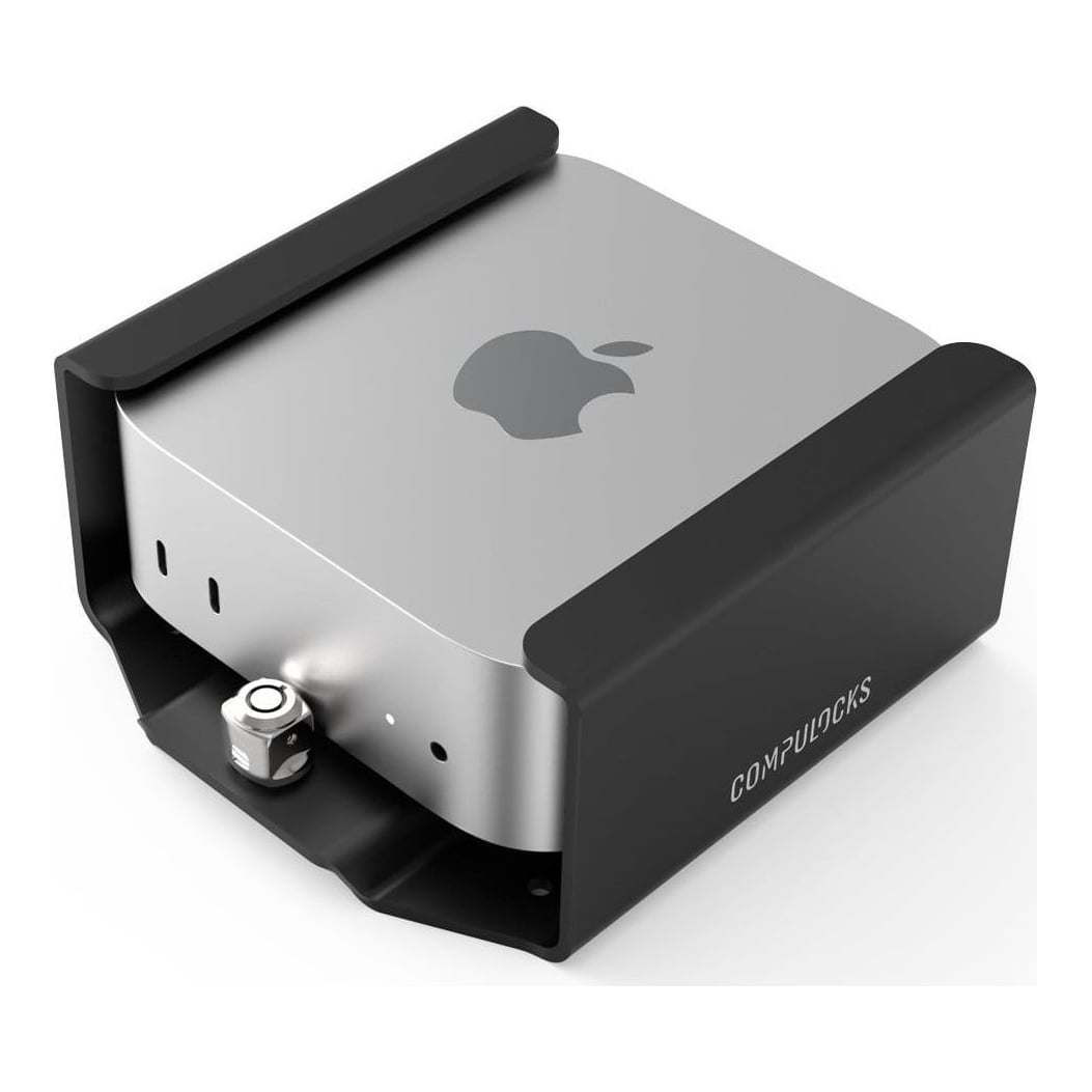 Compulocks Mac mini M4 2024 Secure Mount with Lock Head, Black, Apple, Mac mini | A3238 M4 | A3239 M4 Pro | 2024, Aluminium, Desk/Wall, Key