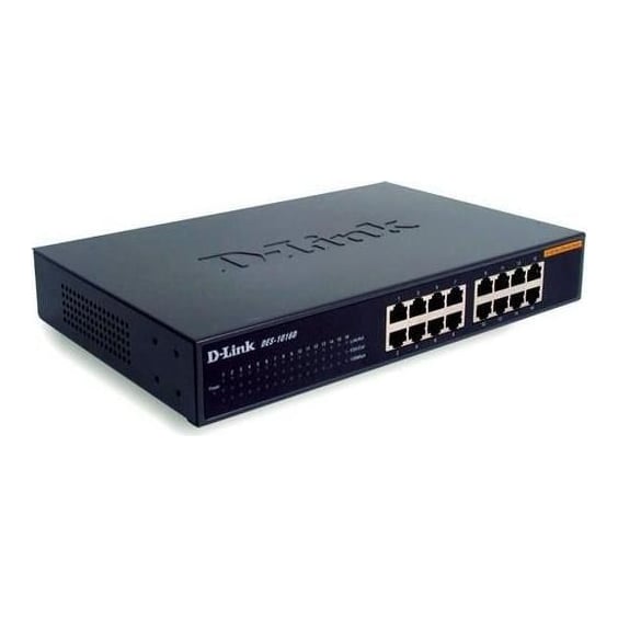 Net Switch 16PORT 10/100M Tx/19" Kit DES-1016D D-Link