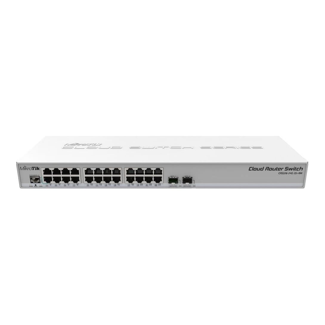 Net Router/Switch 24PORT 1000M/CRS326-24G-2S+RM MikroTik