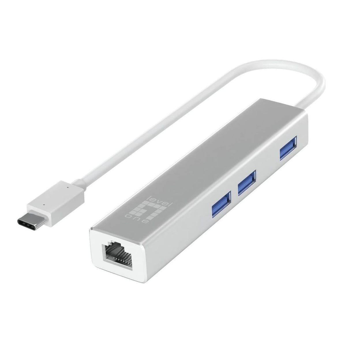 Notebook Acc Adapter USB-C To Eth/3PORT USB-0504 Levelone