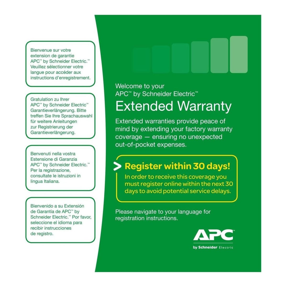 APC BY SCHNEIDER ELECTRIC UPS Acc Warranty Extension 3Y/WBEXTWAR3YR-SP-02 APC