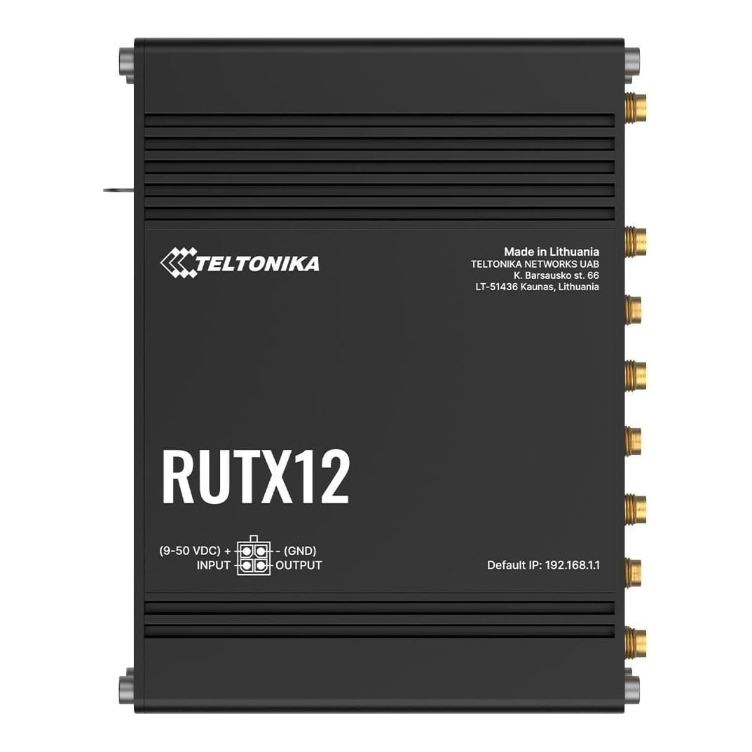 Wrl Router LTE Cat 6/Dual Sim RUTX12 Teltonika