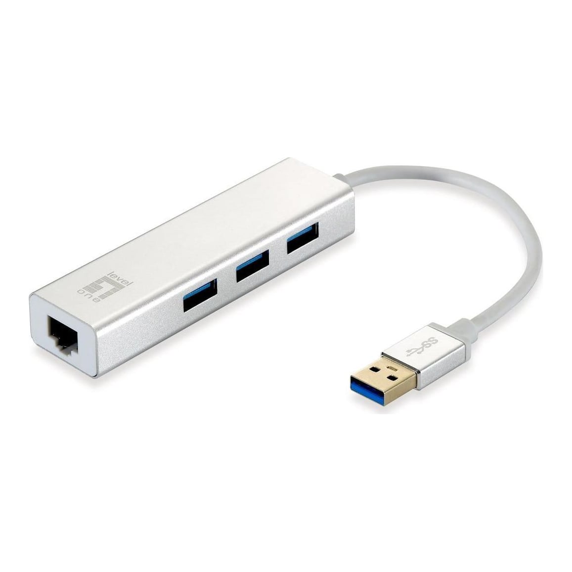 Notebook Acc Adapter USB3 To Eth/3PORT USB-0503 Levelone