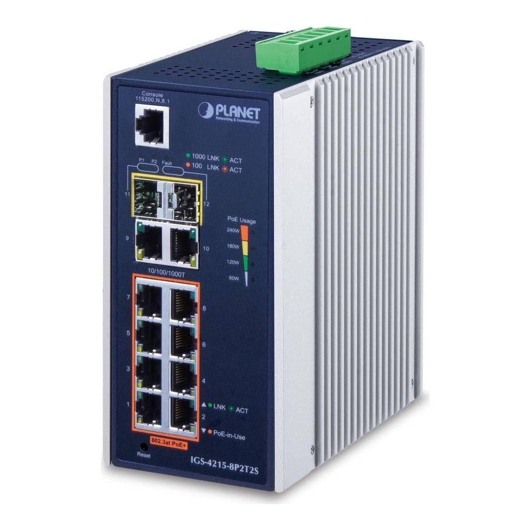 Net Switch 8PORT 1000M/IGS-4215-8P2T2S Planet