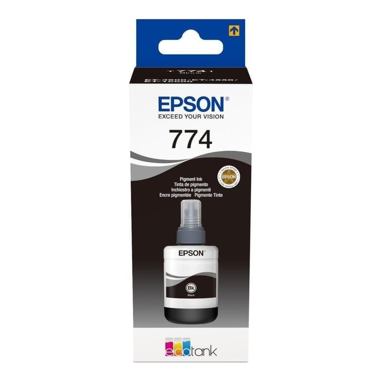 Ink Bottle Black T7741 140ML/Ecotank C13T77414A Epson
