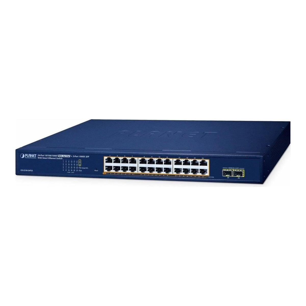 Net Switch 24PORT 1000M SFP/GS-2210-24P2S Planet
