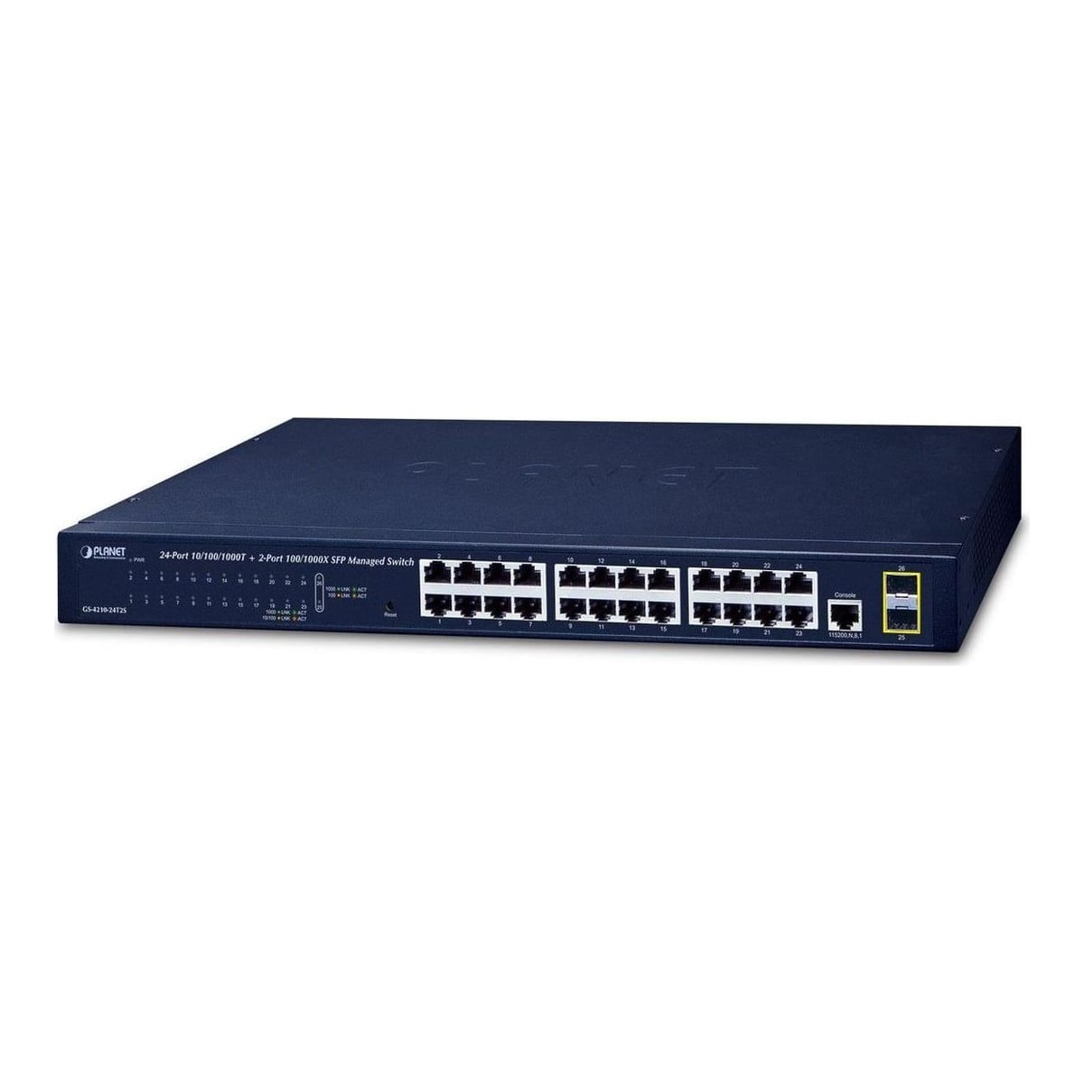Net Switch 24PORT 1000M/GS-4210-24T2S Planet