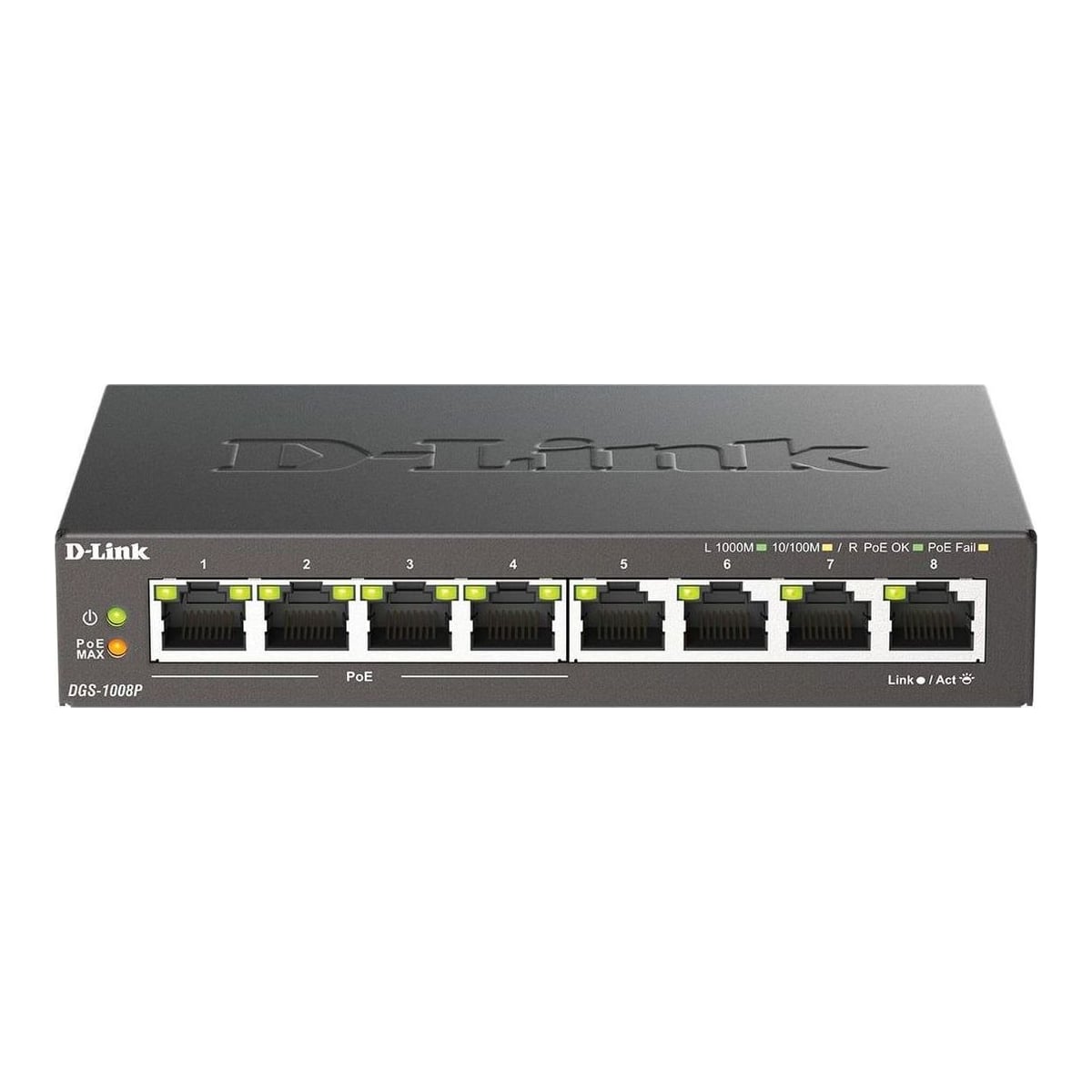 Net Switch 8PORT 10/100/1000/4POE DGS-1008P D-Link