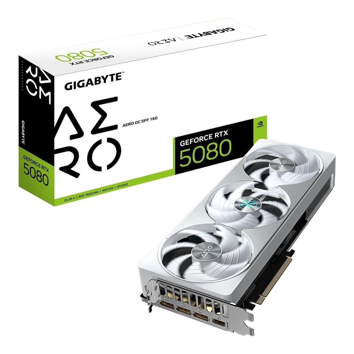 VGA PCIE16 RTX5080 16 GB GDDR7/GV-N5080AERO OC-16GD Gigabyte