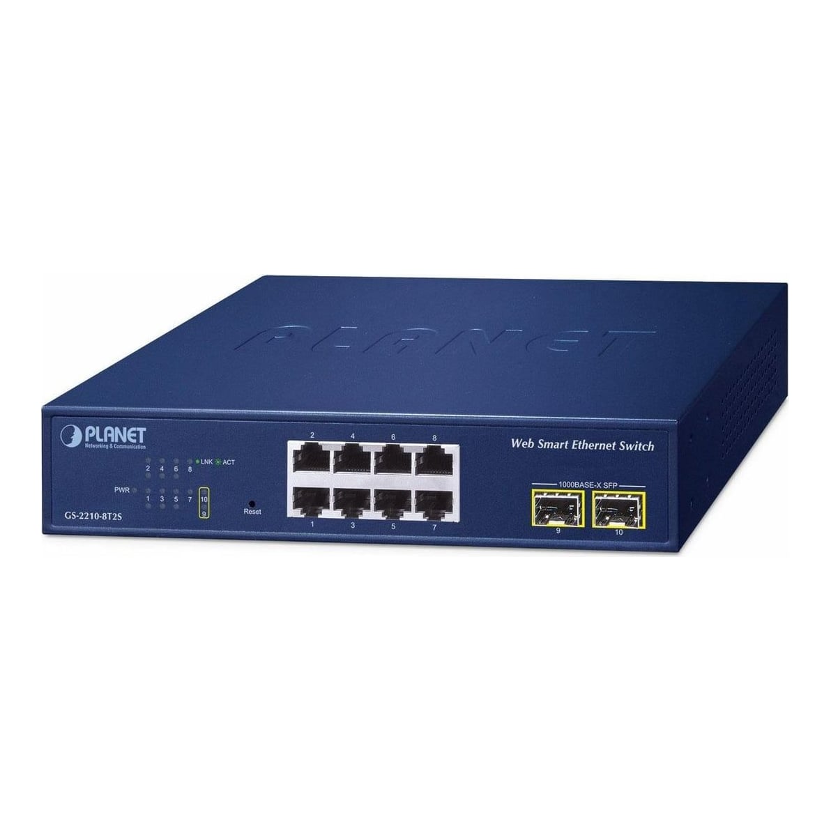 Net Switch 8PORT 1000M SFP/GS-2210-8T2S Planet