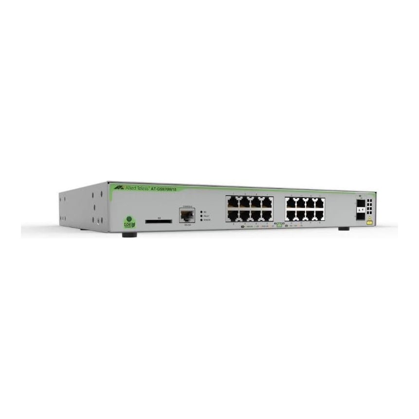 Net Switch 16PORT 10/100/1000T/+2SFP AT-GS970M/18-50 Allied