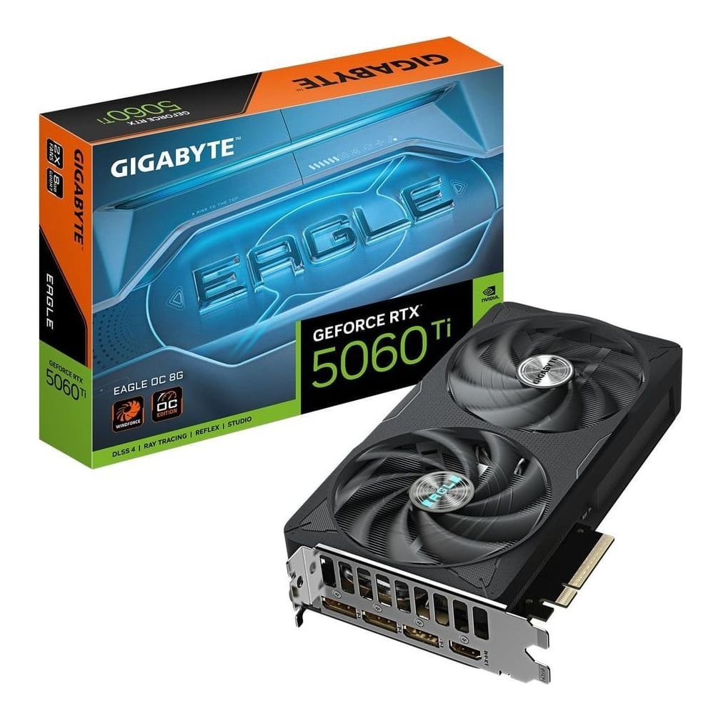 VGA PCIE16 RTX5060TI 8 GB GDDR7/GV-N506TEAGLE OC-8GD Gigabyte
