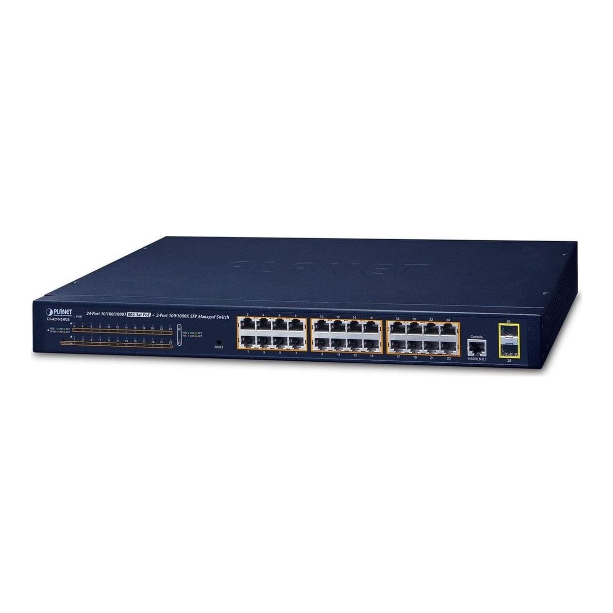 Net Switch 24PORT 1000M Poe+/GS-4210-24P2S Planet