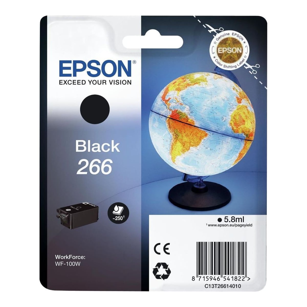 Ink Cartridge Black 266/C13T26614010 Epson