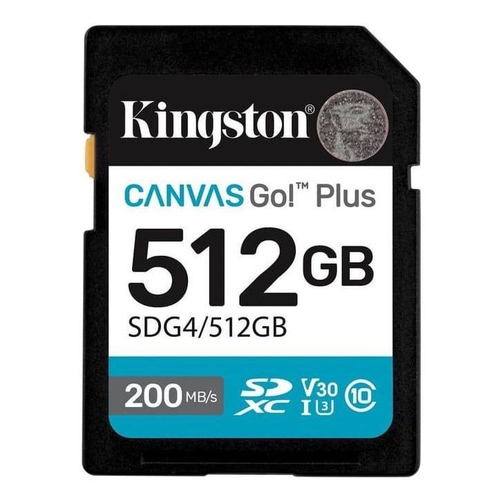 Memory Sdxc 512 GB Uhs-i/SDG4/512 GB Kingston