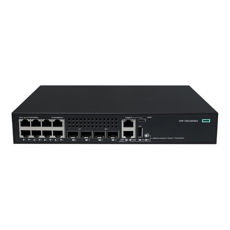 Net Switch 8PORT 1000M/Cw 2150 S6X56A Aruba By HPE