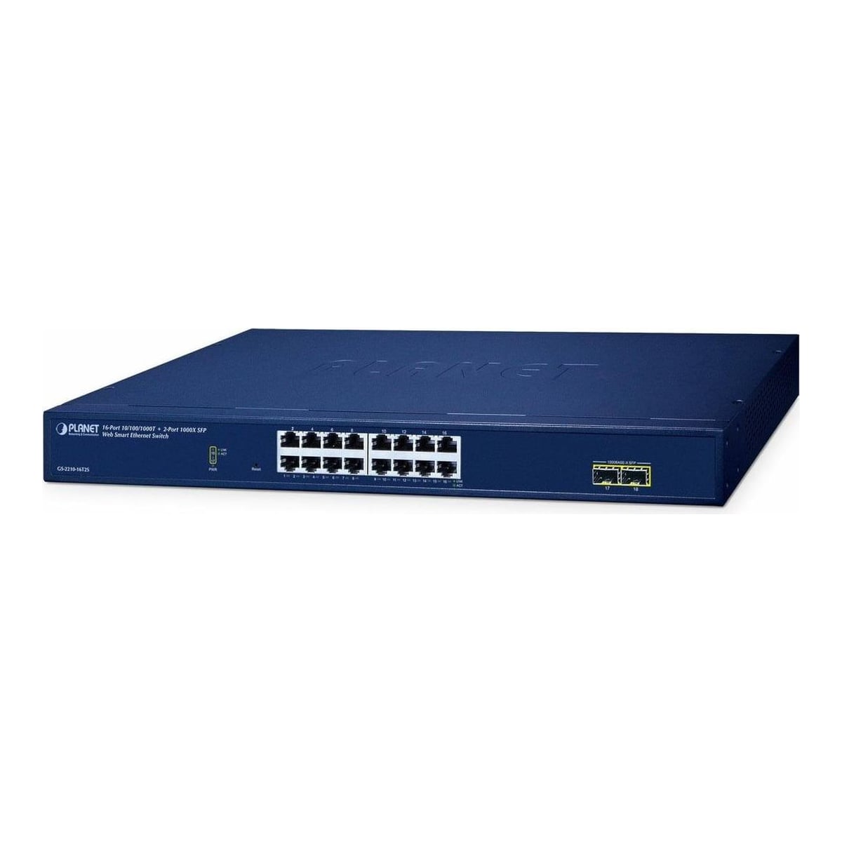 Net Switch 16PORT 1000M SFP/GS-2210-16T2S Planet