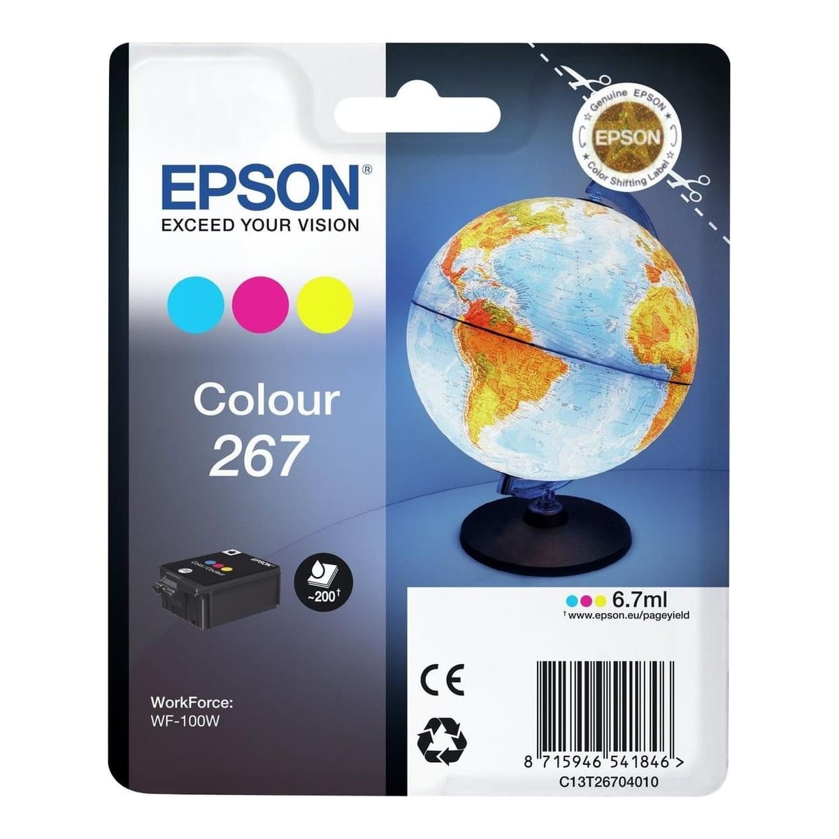 Ink Cartridge Colour 267/C13T26704010 Epson