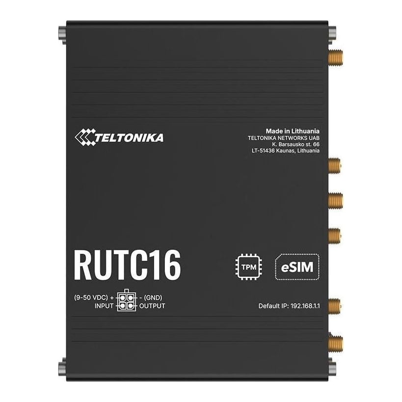Wrl Router LTE Cat 6/RUTC16 Teltonika