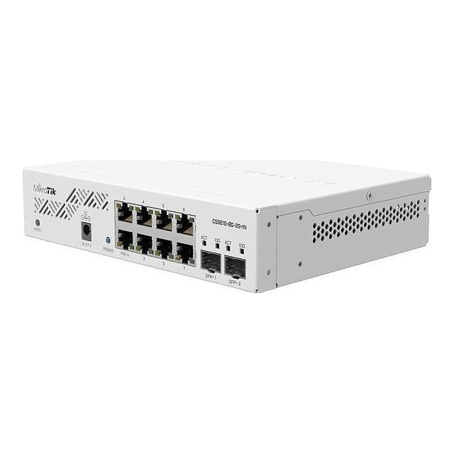 Net Switch 8PORT 1000M 2SFP+/CSS610-8G-2S+IN MikroTik